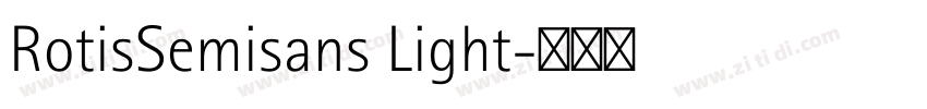 RotisSemisans Light字体转换